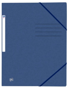 Dosar mapa Oxford TopFile A4, carton 390g/mp, capacitate 200 file, culoare albastru inchis - Img 1