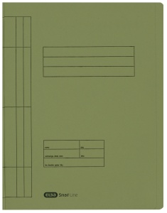 Dosar sina Elba Smart A4, carton 250g/mp, capacitate 200 file, culoare verde