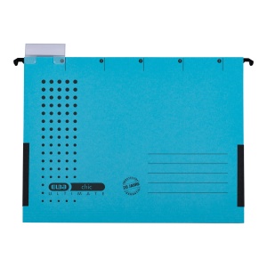 Dosar suspendat cu burduf Elba Ultimate A4, carton 240g/mp, capacitate 330 file, culoare albastru - Img 2