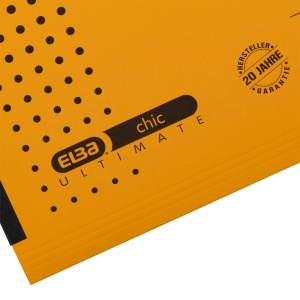 Dosar suspendat cu burduf Elba Ultimate A4, carton 240g/mp, capacitate 330 file, culoare galben - Img 7
