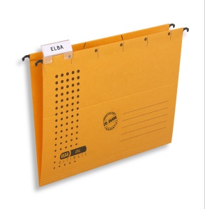 Dosar suspendat simplu Elba Ultimate A4, carton 240g/mp, capacitate 330 file, culoare galben - Img 1
