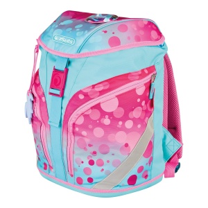 Ghiozdan echipat SoftLight Plus, GREENline, motiv Pink Bubbles - Img 4