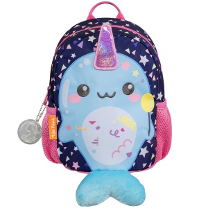 Ghiozdan gradinita Mini Dear Friends, motiv Festive Narwhal