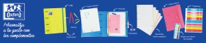 Index plastic adeziv Oxford 25x9cm, translucid, 5x5 culori - Img 3