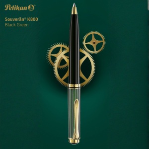 Pix Souverän® Black Green K800, accesorii placate aur 24k