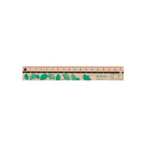 Rigla, lemn 100% FSC®, 17 cm, diverse motive