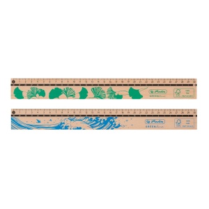 Rigla, lemn 100% FSC, 30 cm, diverse motive - Img 3