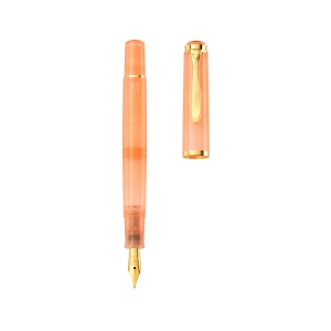 Stilou Editie Speciala Apricot Achat Classic M200, penita F + calimara Edelstein cadou - Img 2