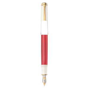 Stilou Editie Speciala Red White Souverän® M600, penita M din aur 14k, accesorii aur 24k - Img 4