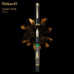 Stilou Toledo® M700, penita EF aur 18k, manson argint masiv, gravat manual