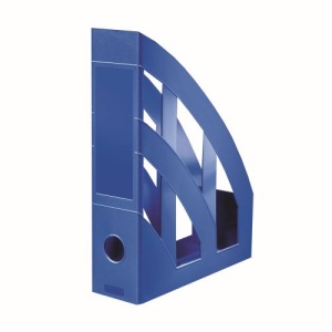 Suport dosare A4, plastic, albastru