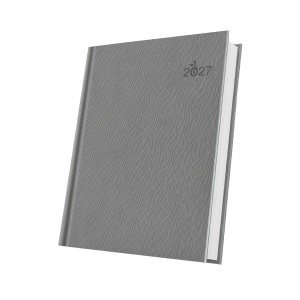 Agenda datata 2027 Premium Deluxe Gargano, format A5, 352 pagini, culoare gri