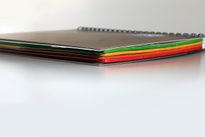 Agenda organizator Oxford Touch Project Book, A4+ 120 file, hartie Optik 90g/mp, spira dubla, scribzee, whiteboard si separatoare repozitionabile, maro - Img 10