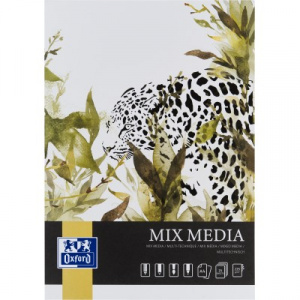 Bloc desen Mix Media A4, 25 file, hartie 225g/mp, colectia Oxford Artistic - Img 1