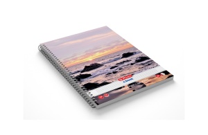 Caiet A5 cu spira, 100 file, dictando, motiv Enjoy Life - Img 4
