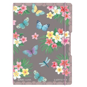 Caiet my.book flex A4 2x40 dictando+patratele, motiv LadyLike Butterflies - Img 1