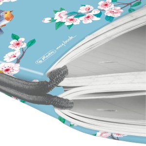 Caiet my.book flex A4, 2x40 file, dictando+patratele, motiv Ladylike Birds - Img 2