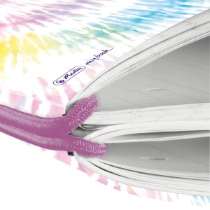 Caiet my.book flex A4, 2x40 file, dictando+patratele, motiv New Batik Freedom - Img 2