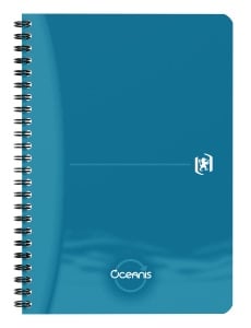 Caiet organizator Oxford Office Oceanis, A5 90 file, hartie Optik 90g/mp, spira dubla, scribzee, patratele, diverse culori - Img 3