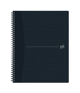 Caiet Oxford Origins, A4+ 70 file, hartie Optik 90g/mp, spira dubla, scribzee, patratele, culoare negru - Img 1