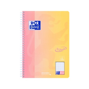 Caiet Oxford Touch Pastel Duo B5 80 file, hartie Optik 90g/mp, scribzee, punctat, mix culori - Img 9
