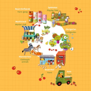 Carte pentru activitati creative cu stickere, motiv Farm, format A4 32 file, FSC - Img 5