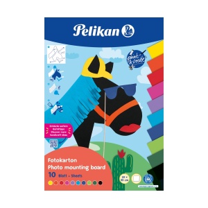 Carton color pentru activitati creative, 23x33 cm, 10 file culori asortate