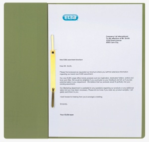 Dosar cu capse Elba Smart Eyelet A4 1/2, capacitate 200 coli, culoare verde - Img 3