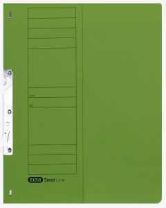 Dosar de incopciat Elba Smart A4 1/2, carton 250g/mp, capacitate 200 file, culoare verde - Img 1
