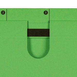Dosar suspendat cu sina Elba A4, carton 240g/mp, capacitate 200 file, culoare verde - Img 8