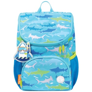Ghiozdan gradinita Little Travelers Plus, motiv Blue Aquarium