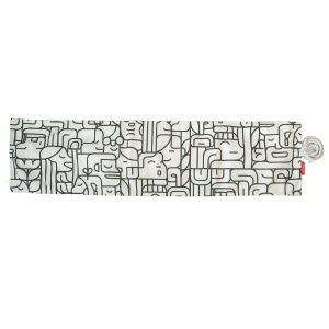 Husa Roll Wrap pentru creioane / pensule, 72 pozitii, bumbac, culoare alb / negru - Img 2