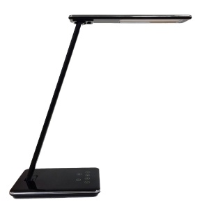 Lampa Unilux LED Linka pentru birou, comutator tactil, port USB, baza de incarcare wireless, culoare negru - Img 5