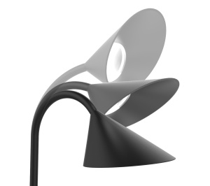 Lampa Unilux LED Sol pentru birou, rotire la 360°, baza stabila, intrerupator ON/OFF pe cablu, brat din metal cauciucat, culoare negru - Img 3