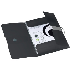 Mapa EOTG A4 30mm inchidere cu elastic, negru - Img 2