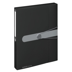 Mapa EOTG A4 40mm, inchidere cu elastic, negru - Img 1