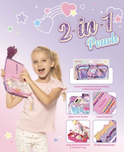 Penar tip etui Fun Time 2 in 1, motiv Sparkling Butterfly - Img 2