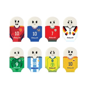 Radiera Squeezy Sports, motive asortate fotbal, display 16 buc - Img 2