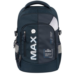 Rucsac Max Pro 2, motiv Double Navy, Go Ocean - Img 1