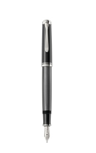 Stilou Souverän® Stresemann M605, penita F aur 14k, accesorii placate paladiu - Img 3