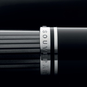 Stilou Souverän® Stresemann M805, penita F aur 18k, accesorii placate paladiu - Img 7