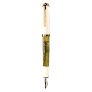 Stilou Souverän® Tortoiseshell White M400, penita EF aur 14k, accesorii placate aur 24k - Img 7
