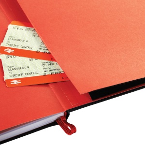 Agenda nedatata Oxford Black n' Red A5 72 file, coperta rigida, dictando - Img 4