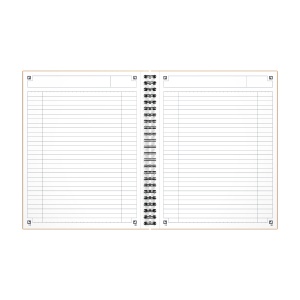 Agenda organizator Oxford International Notebook, A5+ 80 file, hartie Optik 90g/mp, spira dubla, scribzee, dictando, culoare portocaliu - Img 3