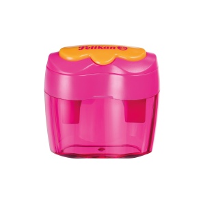 Ascutitoare plastic dubla cu container, diverse culori, blister - Img 4
