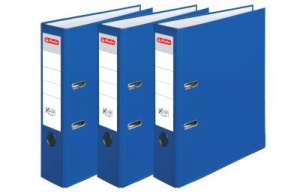 Biblioraft A4 7.5 cm, albastru