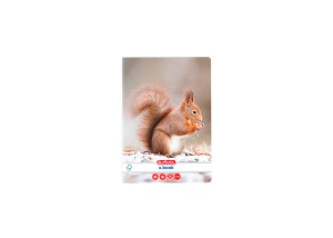 Caiet A5, 48 file, 70g/mp, velin, colturi rotunjite, motiv Animals - Img 1