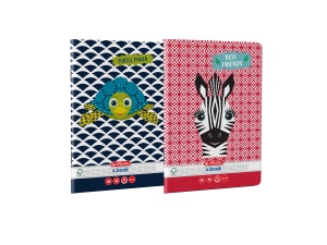 Caiet A5 48 file, patratele, motiv Cute Animals