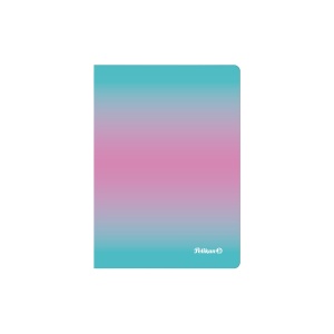 Caiet A6, 80 file patratele, Color Edition, culoare roz / menta