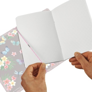 Caiet my.book flex A4 2x40 dictando+patratele, motiv LadyLike Butterflies - Img 3